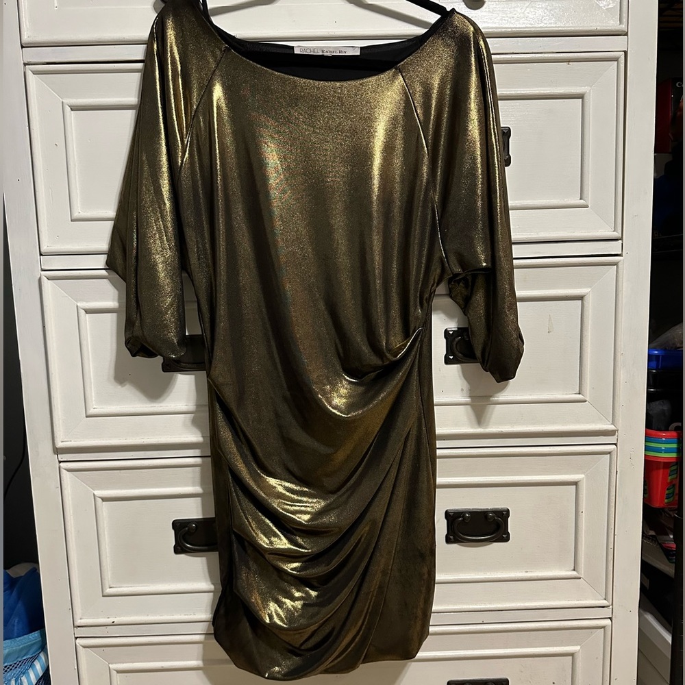 Women’s gold Rachel Roy dress